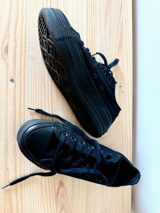 Converse plataforma negras