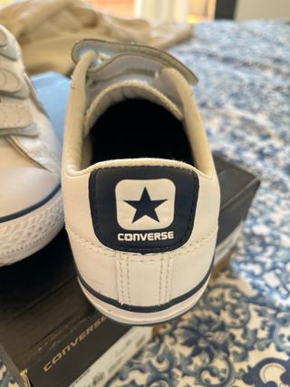 Zapatillas Converse All Star Velcro Blancas