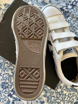 Zapatillas Converse All Star Velcro Blancas