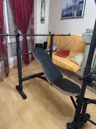 Gimnasio Completo Casa: Banco Multiestación + 79kg