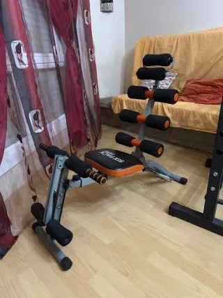 Gimnasio Completo Casa: Banco Multiestación + 79kg
