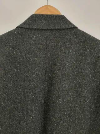 Blazer Zara Lana Manteco Gris