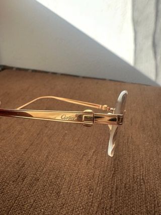 Gafas Cartier Doradas Sin Montura