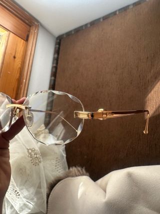 Gafas Cartier Doradas Sin Montura