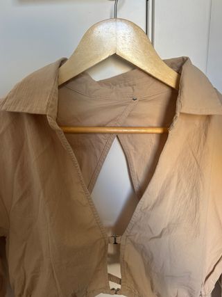 Top Bershka M beige crop