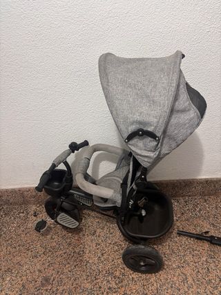 Triciclo Kinderkraft gris evolutivo
