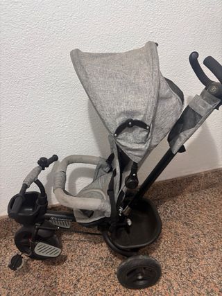 Triciclo Kinderkraft gris evolutivo
