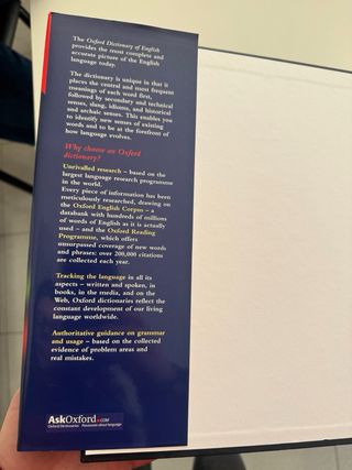 Oxford Dictionary of English second edition