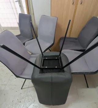 Conjunto de 6 sillas de comedor comodísimas