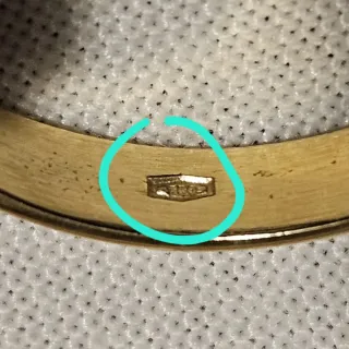 Anello Oro 750 18 kt con pietra 1994