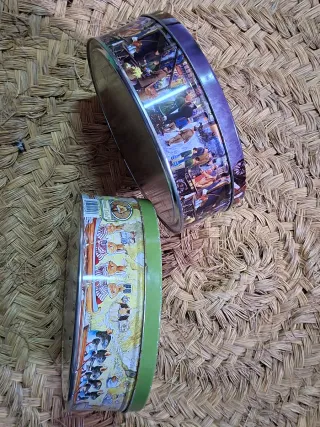 Lote 8 Cajas Metálicas Decorativas