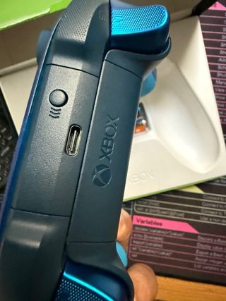 Mando Xbox Transparente Azul Nuevo