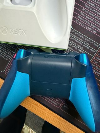 Mando Xbox Transparente Azul Nuevo