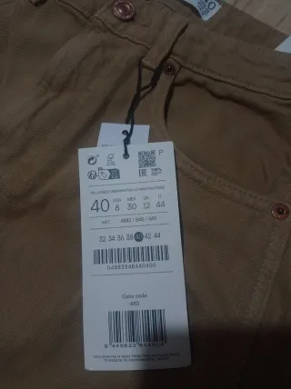 Pantalones Stradivarius Beige Talla 40