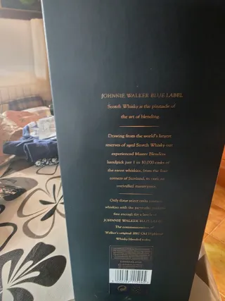 Bottiglia e Scatola Johnnie Walker Blue Label Vuote