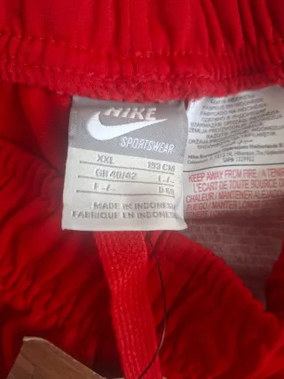 Pantalón de chándal Nike rojo