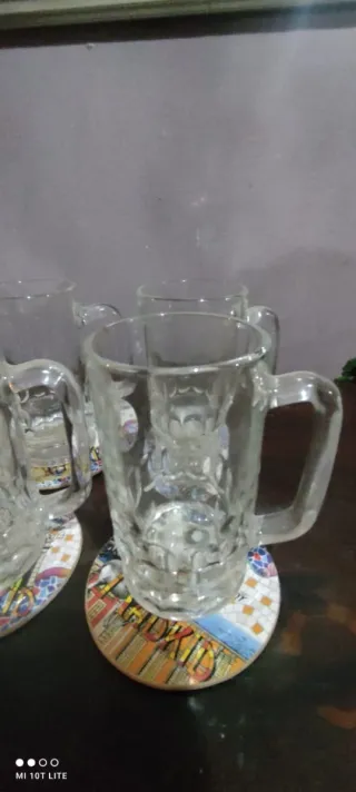 Set 6 Bicchieri e  6 Sottobicchieri