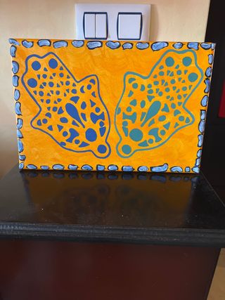 Lienzo decorativo pintado a mano