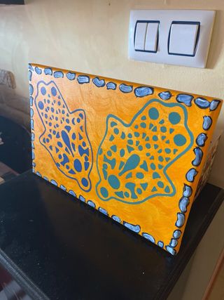 Lienzo decorativo pintado a mano