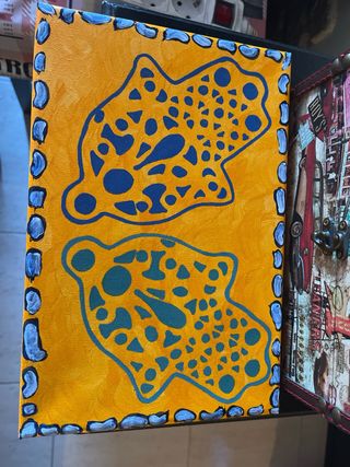 Lienzo decorativo pintado a mano