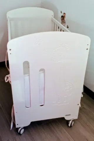 Cuna de bebé blanca MiCuna 120x60cm