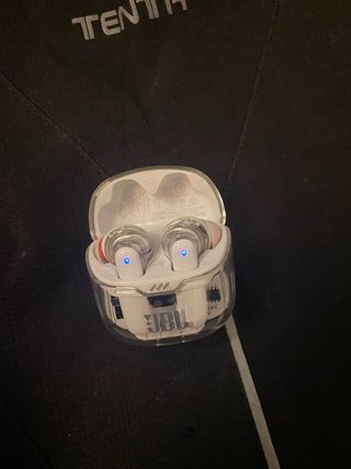 JBL TUNE FLEX GHOST EDITION BLANCO