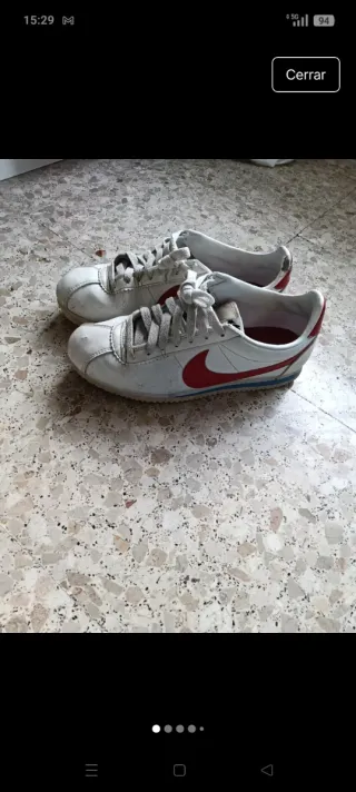 Zapatillas Nike Cortez Blancas y Rojas