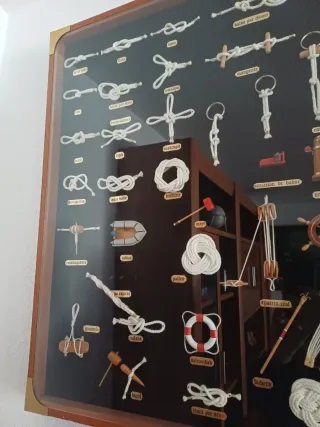 Cuadro Nudos Marineros Madera
