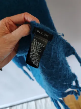 Bufanda grande azul. Comprada temporada pasada