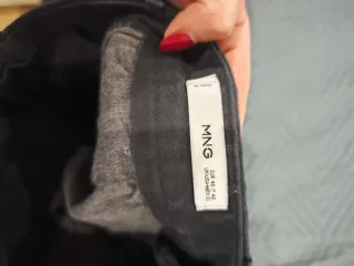 Pantalón vestir Mango negro hombre