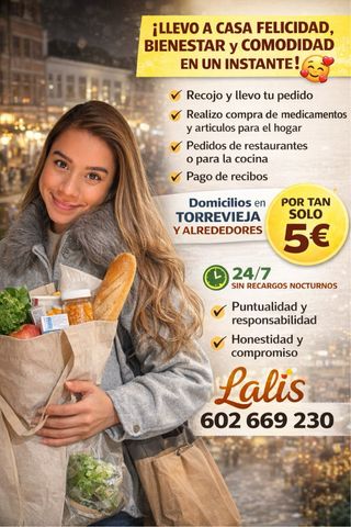Domicilios en Torrevieja y alrededores 24/7