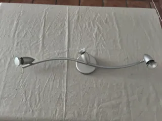 Lámpara de techo plateada