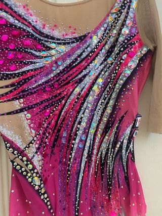 Body ginnastica ritmica con strass