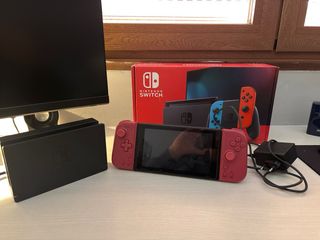 Nintendo Switch Roja Como Nueva+ tarjeta sd128gb