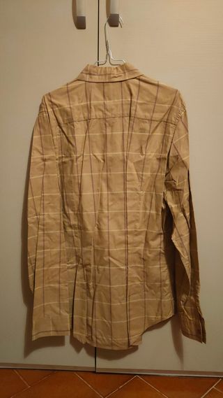 Camicia Calvin Klein Jeans Beige a Quadri