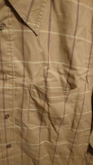 Camicia Calvin Klein Jeans Beige a Quadri