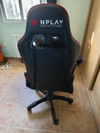 Silla Gaming NPLAY Negra y Roja