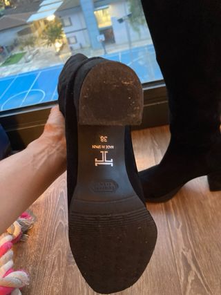 Botas altas de plataforma negras