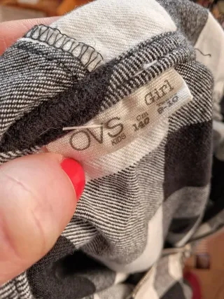 Camicia OVS Bambina Flanella Zip Cappuccio