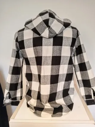 Camicia OVS Bambina Flanella Zip Cappuccio