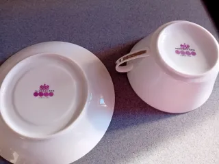 Juego 4 tazas consomé porcelana Santa Clara