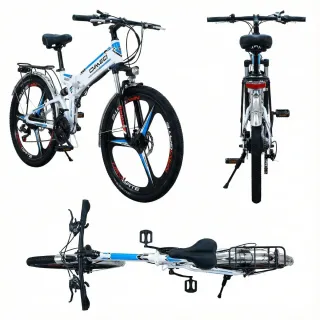 Bicicleta eléctrica OMECI, plegable, 400w, 10Ah