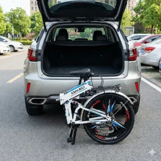 Bicicleta eléctrica OMECI, plegable, 400w, 10Ah