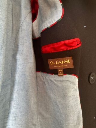 Abrigo El Ganso Negro Azul