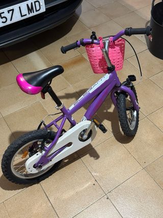 Bicicleta infantil 16 morada