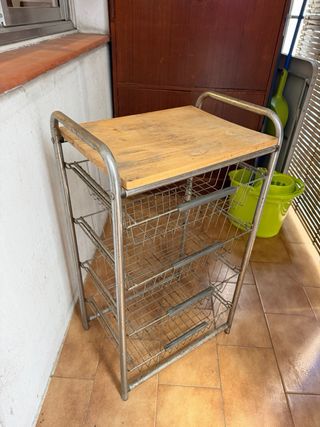 Carro frutero de pie exterior