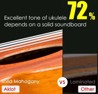 Ukelele madera caoba nuevo a estrenar