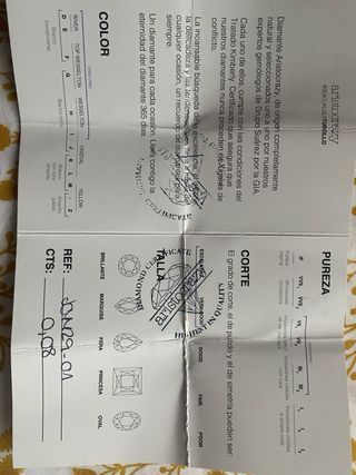 Colgante con Diamante Plata