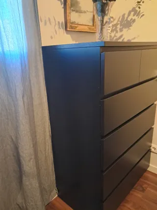 Cómoda Malm Ikea Negra