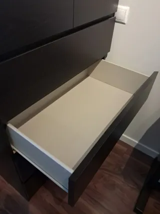 Cómoda Malm Ikea Negra